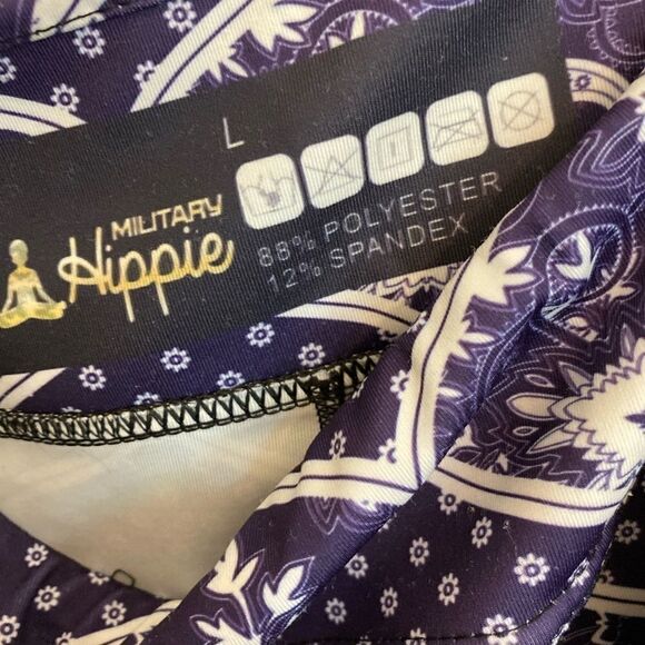 EUC  Military Hippie workout leggings.  Size L. - Picture 4 of 4